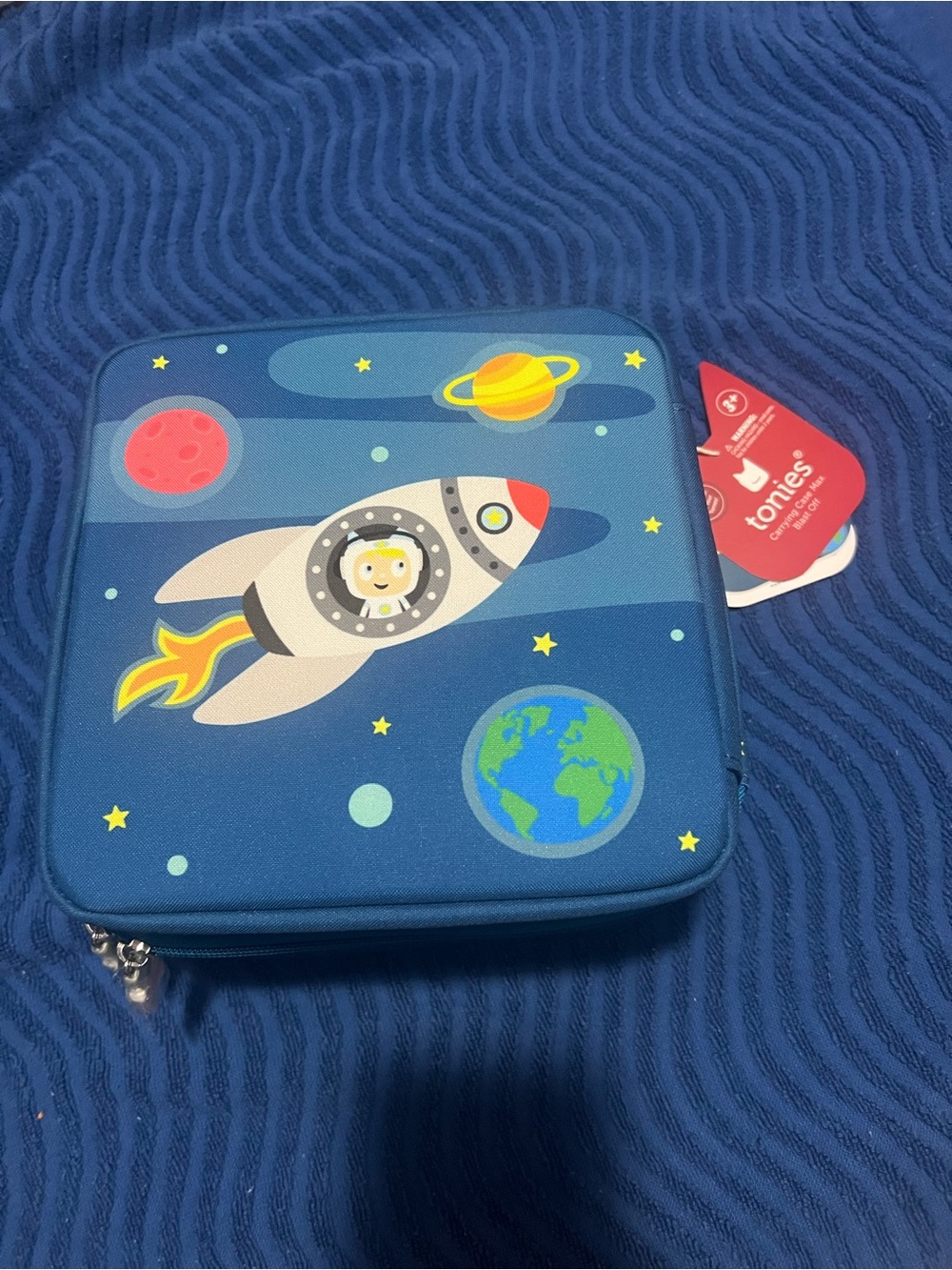 Tonies Blue Rocket Space Carrying Case for Kids